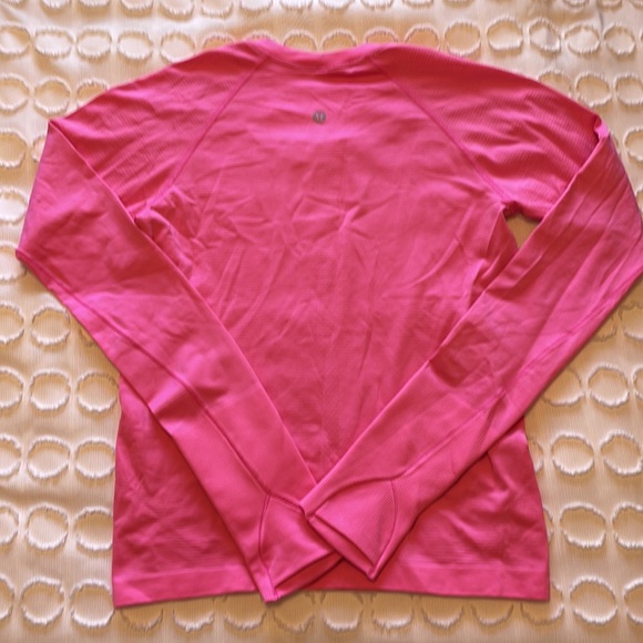 Lululemon Long Sleeve Swiftly Pop Pink 6 Raceday - Picture 2 of 2